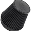 K&N Universal Rubber Filter Round Tapered 6in Flange ID x 7.5in Base OD x 5.25in Top OD x 6in Height