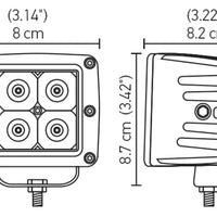 Hella HVF Cube 4 LED Off Road Kit