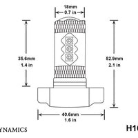 Diode Dynamics 5202/PSX24W XP80 LED - Cool - White (Pair)