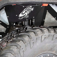 Fishbone Offroad 2018+ Jeep Wrangler JL Front Pair Aluminum - Black Powdercoat Inner Fenders