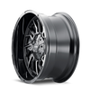 Mayhem 8111 Flywheel 22x10 / 5x127 BP / -19mm Offset / 87.1mm Hub Black w/ Milled Spokes Wheel