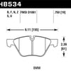 Hawk 2011 BMW 125i Front ER-1 Brake Pads