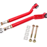 BMR 08-17 Challenger Rear On-Car Adj. Toe Rods Delrin/Rod End Combo - Red