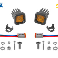 Diode Dynamics Stage Series C1 LED Pod - Yellow SAE Fog Standard ABL (Pair)