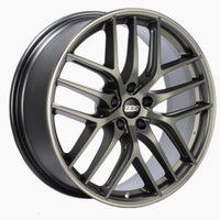 BBS CC-R 20x8 5x112 ET27 Satin Platinum Polished Rim Protector Wheel -82mm PFS/Clip Required