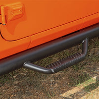 Rugged Ridge Spartan Nerf Bar Textured Black 18-20 Jeep Wrangler JL 2 Door