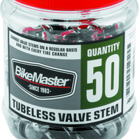 BikeMaster Valve Stem Chrome Tubeless Tub 50