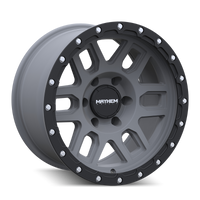 Mayhem 8304 Delta 20x9 / 5x127 BP / 0mm Offset / 78.1mm Hub Matte Gunmetal w/ Matte Black Lip Wheel