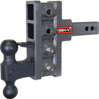 Gen-Y Mega Duty 2in Shank 5in Offset Drop 2K TW 16K Hitch w/GH-051 Dual-Ball/GH-032 Pintle Lock