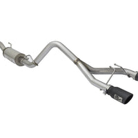 aFe Rebel Series CB 2.5in Dual Center Exit SS Exhaust w/ Black Tips 07-15 Jeep Wrangler 3.6L/3.8L V6