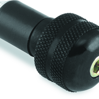 BikeMaster Anti-Vibration Bar Ends - 1in - Black