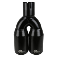 MACH Force-Xp 409 Stainless Steel Clamp-on Exhaust Tip 2.5in Inlet 3.5in Outlet - Black