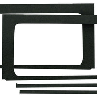 DEI 18-23 Jeep Wrangler JL 4-Door Boom Mat Rear Side Window Trim - 4 Piece - Black