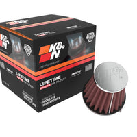 K&N Universal Chrome Filter 1 15/16 inch FLG / 3 inch Base / 2 inch Top / 3 inch Height