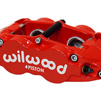 Wilwood Caliper-Forged Superlite 4R 1.38/1.38in Pistons 1.10in Disc, Red