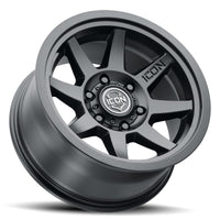 ICON Rebound 17x8.5 5x5 -6mm Offset 4.5in BS 71.5mm Bore Satin Black Wheel