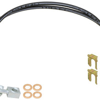 RockJock JK Rear Braided Brake Hose Kit 25.5in Long