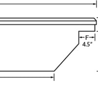 Lund Universal Aluminum Single Lid Cross Bed Box - Brite