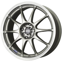 Enkei J10 18x7.5 5x100/114 38mm Offset 72.6mm Bore Dia Silver w/ Machined Lip Wheel