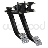 Wilwood Adjustable Dual Pedal - Brake / Clutch - Rev. Swing Mount -6.25:1 Brake 5.1:1 Clutch