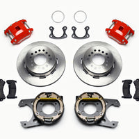 Wilwood D154 P/S Park Brake Kit Red Small Ford 2.50in Offset