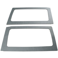 DEI 11-18 Jeep Wrangler JK 2-Door Boom Mat Rear Side Window Trim - 2 Piece - Gray Leather Look