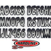 Hardline Boat Lettering Registration Kit 3 in. - 200 Silver/Black