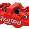 Wilwood Caliper-Aero6-R/H - Red 1.75/1.38/1.38in Pistons 1.25in Disc