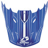 EVS T5 Pinner Visor - Blue/White