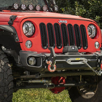 Rugged Ridge 07-18 Jeep Wrangler JK Arcus Front Bumper Set w/Tray & Hooks