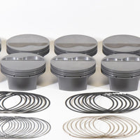 Mahle MS Piston Set Ford Flat Top SB 383ci 4.030in Bore 3.75in Stk 6.2in Rod .927 Pin -6cc 10.9 CR