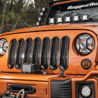 Rugged Ridge Grille Inserts Perforated 07-18 Jeep Wrangler