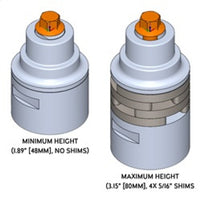 RockJock JL/JT/JK excl. 392 Adjustable Front Bump Stops w/ Hardware