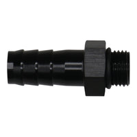 DeatschWerks 6AN ORB Male to 1/2in Male Triple Barb Fitting (Incl O-Ring) - Anodized Matte Black