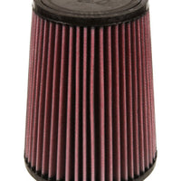 K&N Filter Universal Rubber Filter 4 inch Flange 5 3/8 inch Base 4 3/8 inch Top 7 inch Height