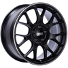 BBS CH-R 18x8 5x120 ET40 Satin Black Polished Rim Protector Wheel -82mm PFS/Clip Required