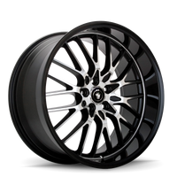 Konig Lace 16x7 10x100/114.3 ET40 Black/Machine Spoke