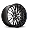 Konig Lace 16x7 10x100/114.3 ET40 Black/Machine Spoke