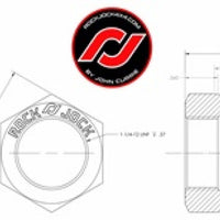 RockJock RockNut Kit Nut and Bung 1 1/4in LH Thread