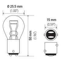 Hella Bulb 1157 12V 27/8W BAY15d S8