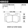 Hawk 14-19 Infiniti Q50 Rear ER-1 Brake Pads