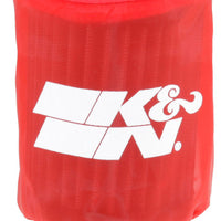 K&N Drycharger Air Filter Wrap - Round Straight - Red Closed Top 3in Inside Dia x 4in Height