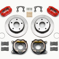 Wilwood Dynapro Lug Mount P/S Park Brake Kit Red Small Ford 2.36in Off Bronco 5 x 5.50