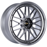 BBS LM 18x8.5 5x114.3 ET38 Diamond Black Center Diamond Cut Lip Wheel - 82mm PFS Required