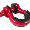 Body Armor 4x4 3/4in Red D-Ring with Black Isolators Single