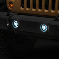 Raxiom 18-23 Jeep Wrangler JL Axial Series Angel Eye LED Fog Lights