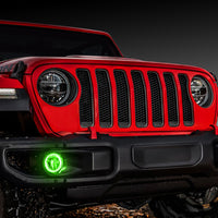 Oracle Jeep Wrangler JL/Gladiator JT LED Surface Mount Fog Light Halo Kit - Green SEE WARRANTY