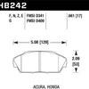 Hawk 92-93 Acura Integra 1.6L EX Front ER-1 Brake Pads