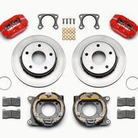 Wilwood Dynapro Lug Mount P/S Park Brake Kit Red Big Ford 2.36in Off Bronco 5 x 5.50