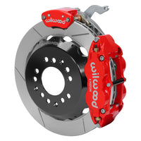 Wilwood Narrow Superlite 4R-MC4 Red Rear Kit 12.88in Slotted Rotor 88-96 Chevy Corvette C4